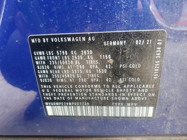 2021 VOLKSWAGEN ID.4