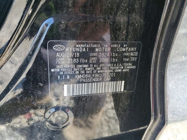 2019 HYUNDAI ELANTRA