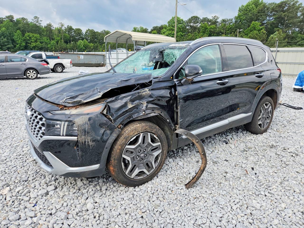 2021 HYUNDAI SANTA FE Limited — Front 3/4