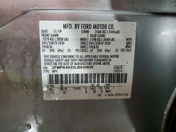 2020 FORD EDGE