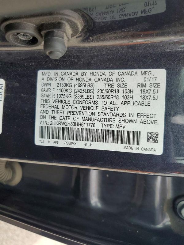 2017 HONDA CRV EX-L/EX-L Navi