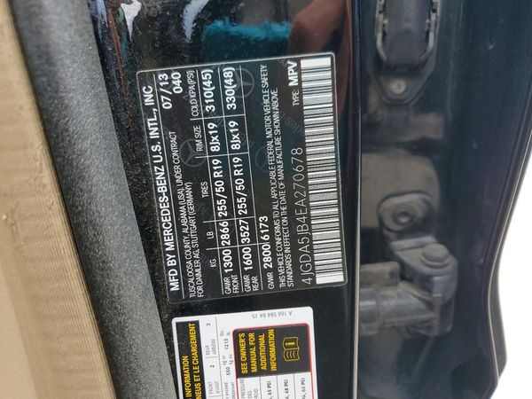 2014 MERCEDES-BENZ ML ML350