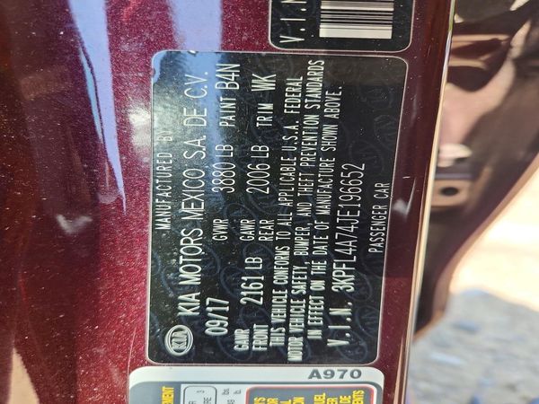 2018 KIA FORTE LX Pop,S,EX