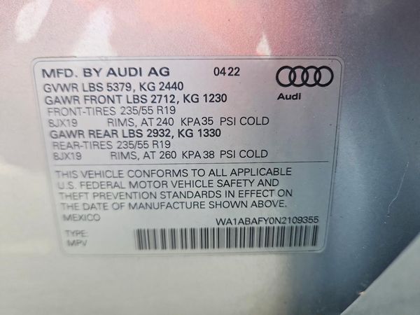 2022 AUDI Q5
