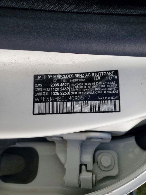 2020 MERCEDES-BENZ CLA CLA250-4M