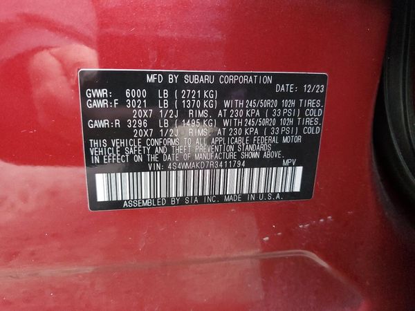 2024 SUBARU ASCENT