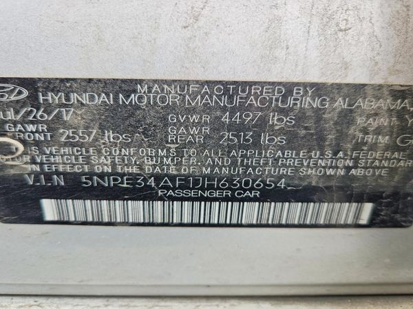 2018 HYUNDAI SONATA