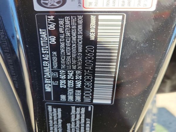 2015 MERCEDES-BENZ S S550