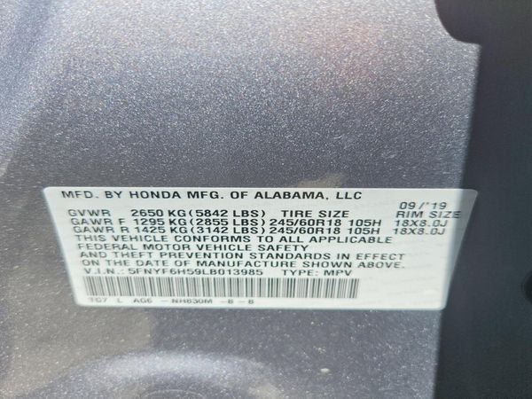 2020 HONDA PILOT