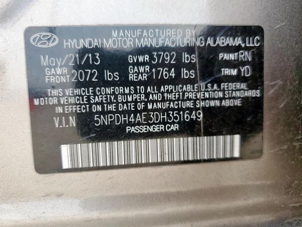 2013 HYUNDAI ELANTRA