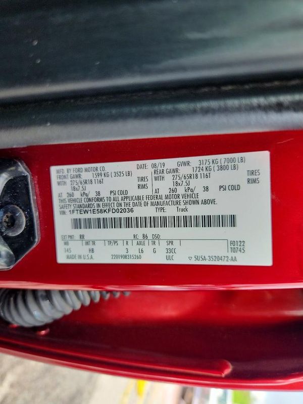 2019 FORD F150