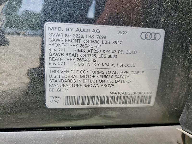 2024 AUDI Q8 E-TRON quattro Preminum Plus