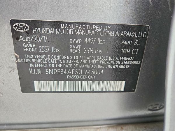 2018 HYUNDAI SONATA