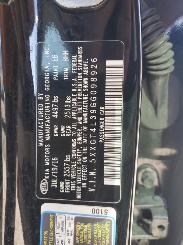 2016 KIA OPTIMA GL