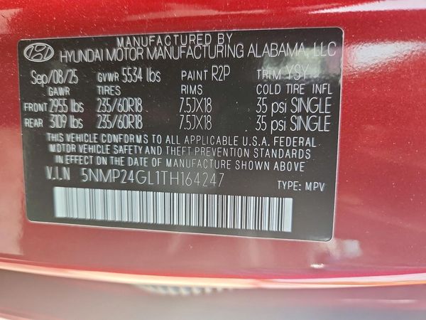 2026 HYUNDAI SANTA FE SEL