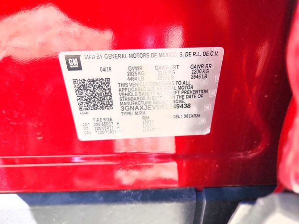 2019 CHEVROLET EQUINOX LT (2FL)