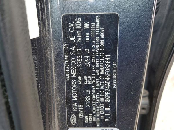 2019 KIA FORTE FE/LX/LXS