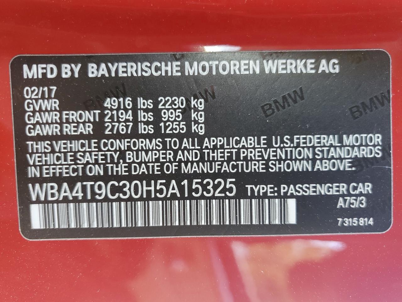 2017 BMW 440I