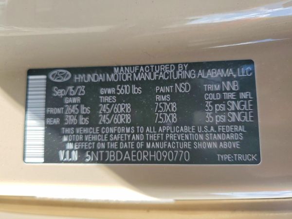 2024 HYUNDAI SANTA CRUZ SEL Base