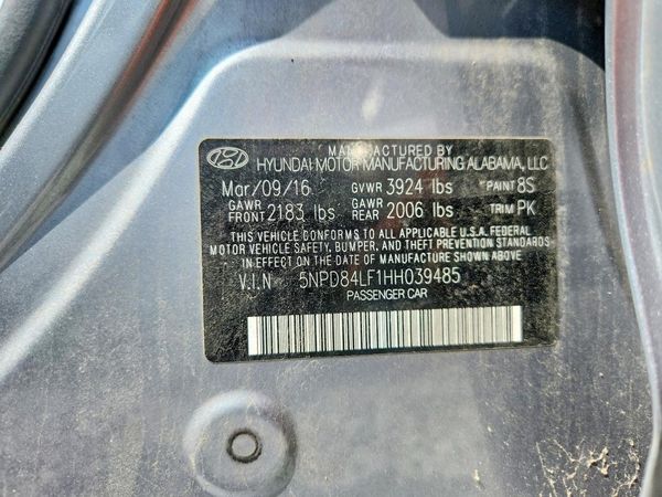 2017 HYUNDAI ELANTRA