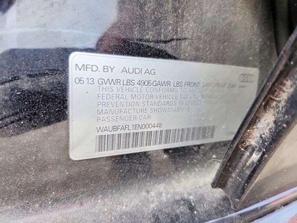 2014 AUDI A4 quattro Premium — VINS