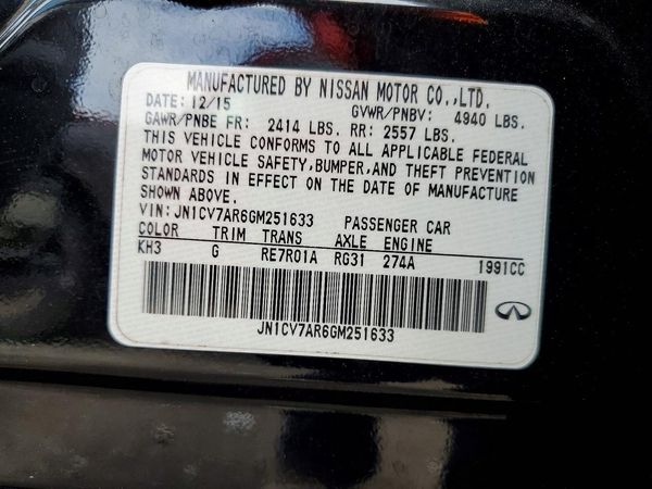 2016 INFINITI Q50
