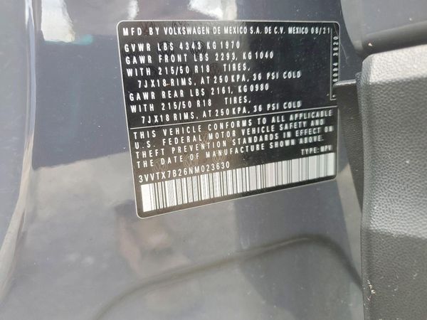 2022 VOLKSWAGEN TAOS SE