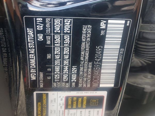 2018 MERCEDES-BENZ GLC COUPE GLC300-4M