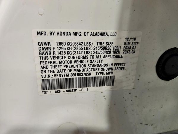 2020 HONDA PILOT