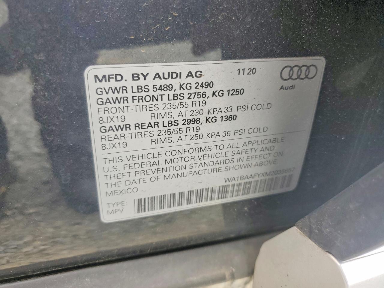 2021 AUDI Q5 quattro Premium Plus
