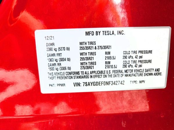 2022 TESLA MODEL Y