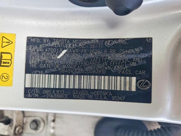 2018 LEXUS ES 350