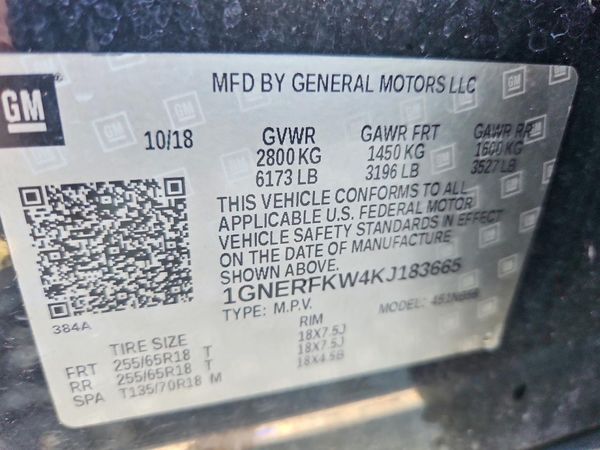 2019 CHEVROLET TRAVERSE LS