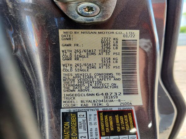 2022 NISSAN FRONTIER King Cab