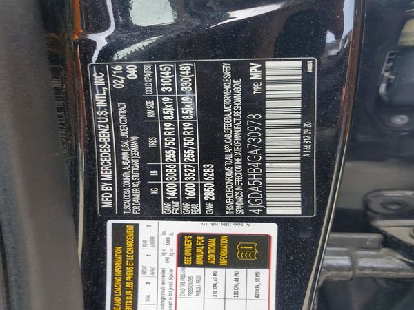 2016 MERCEDES-BENZ GLE GLE350