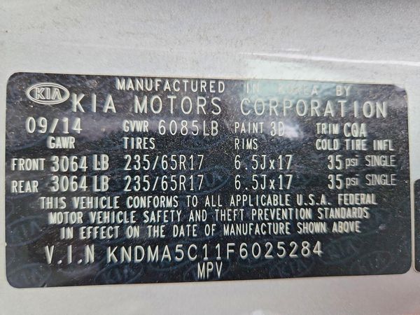 2015 KIA SEDONA