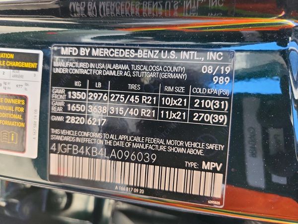 2020 MERCEDES-BENZ GLE