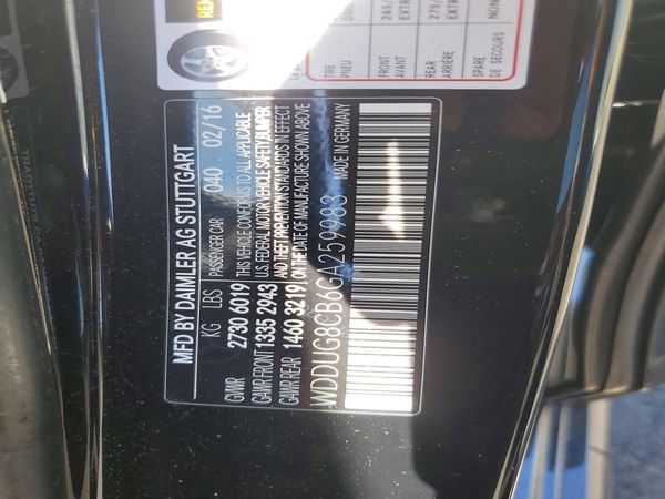 2016 MERCEDES-BENZ S S550
