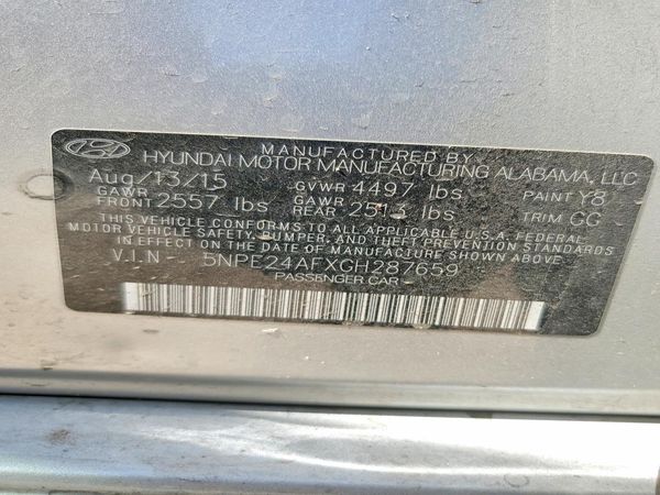 2016 HYUNDAI SONATA