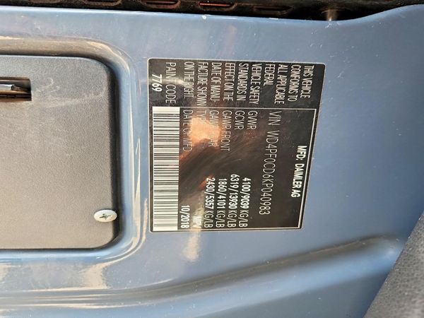 2019 MERCEDES-BENZ SPRINTER