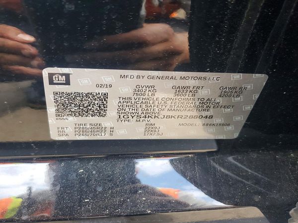 2019 CADILLAC ESCALADE ESV Platinum