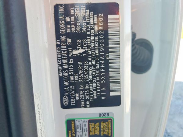 2016 KIA SORENTO EX