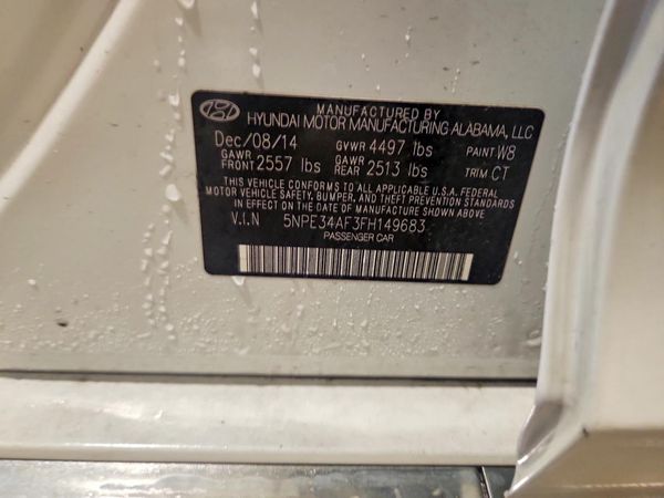 2015 HYUNDAI SONATA