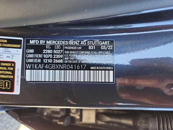2022 MERCEDES-BENZ C