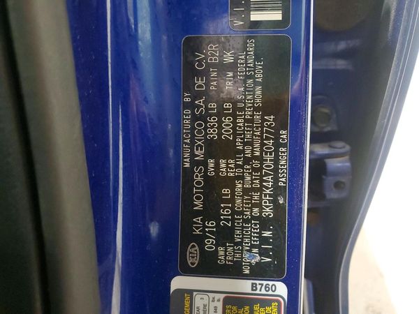 2017 KIA FORTE LX Base