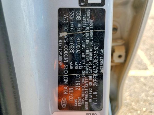 2018 KIA FORTE LX Base