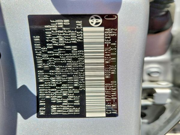 2020 TOYOTA COROLLA SE, CVT