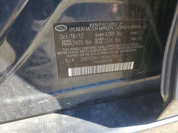 2013 HYUNDAI SONATA