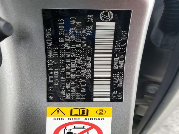 2018 LEXUS ES 350