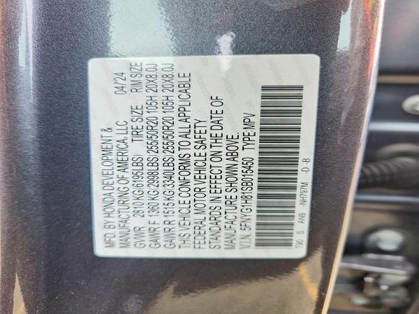 2025 HONDA PILOT ELITE, ELITE HPD